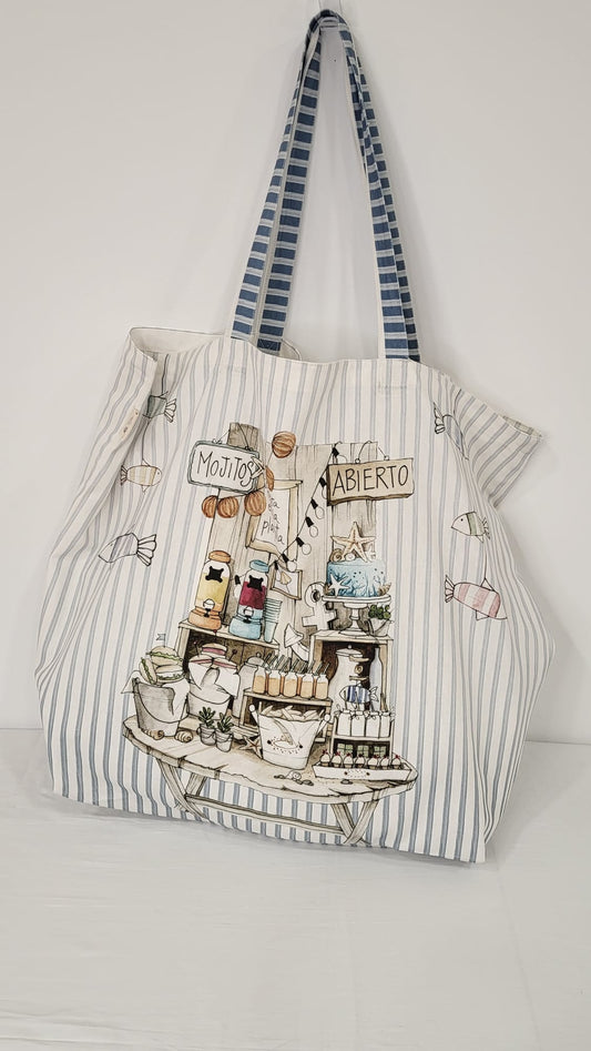 Bolsa de playa el altillo de los duendes - Tela, telita, tela