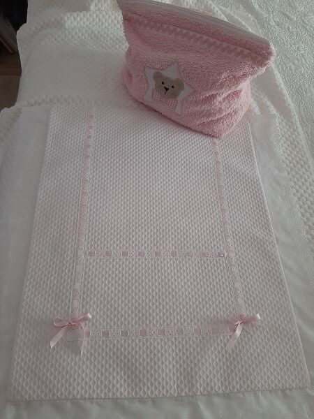 Conjunto Colcha de carrito de paseo y neceser - Tela, telita, tela